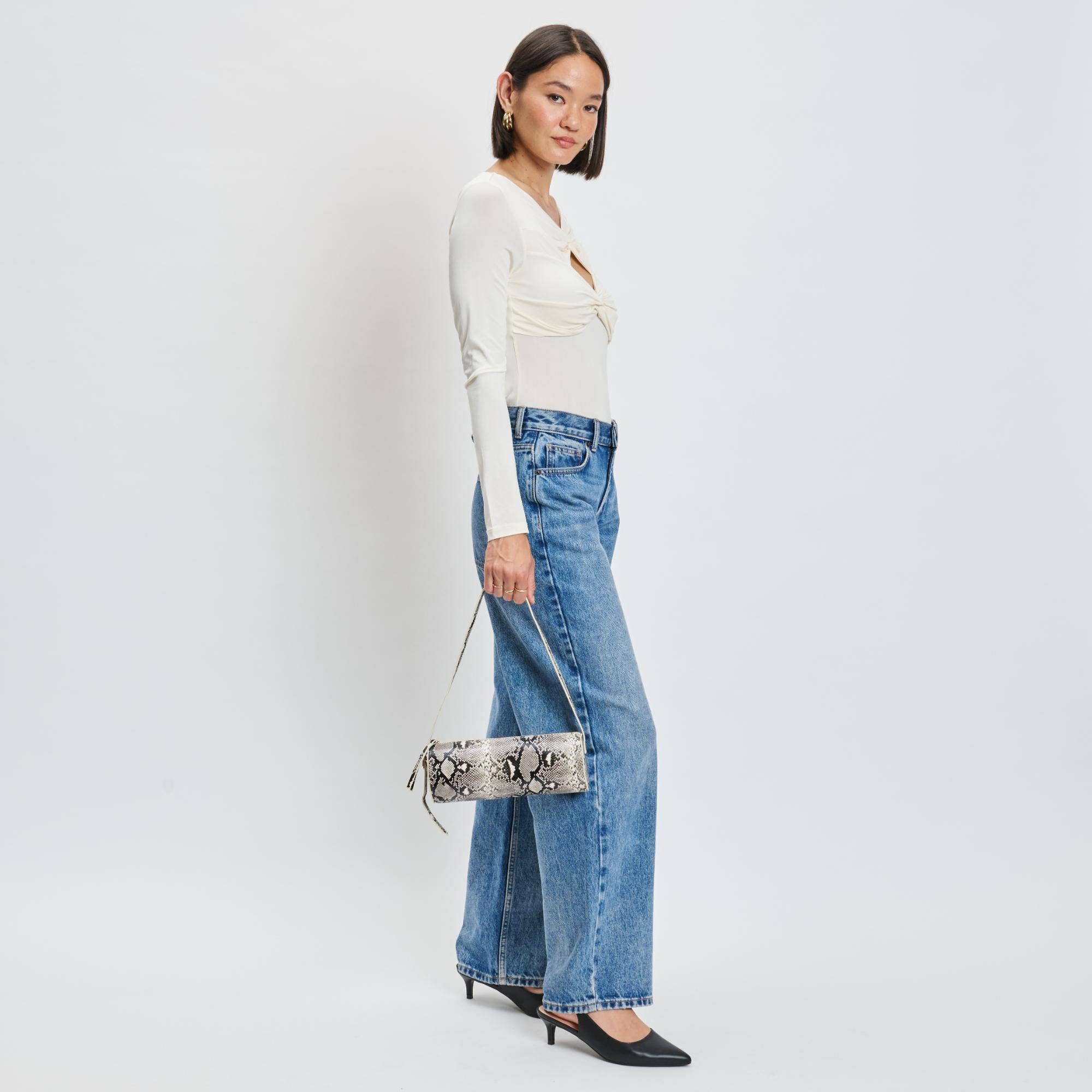 Mila Shoulder Bag: snake