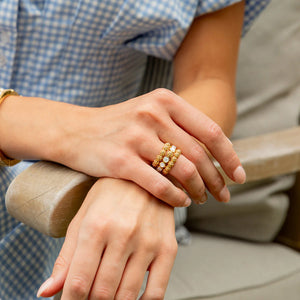 Berry Gem Ring - mother of pearl