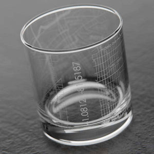 Zelienople Map Rocks Whiskey Glass