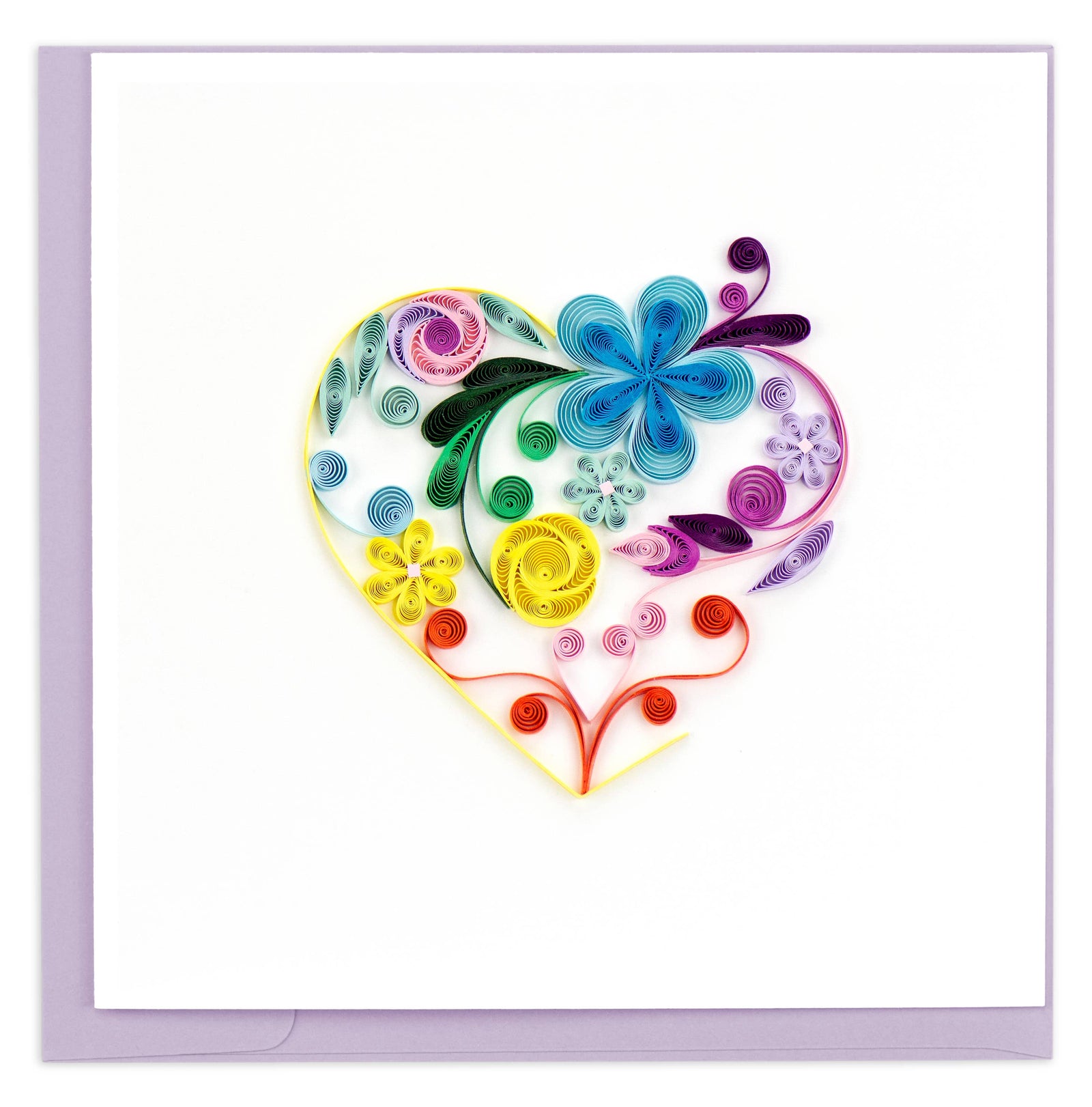 Floral Heart Quilled Card
