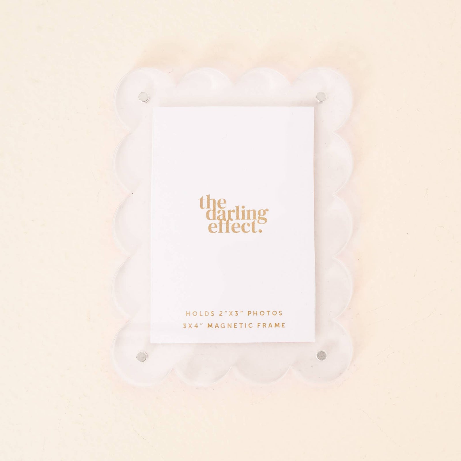 Mini Acrylic Picture Frame Magnet-Clear