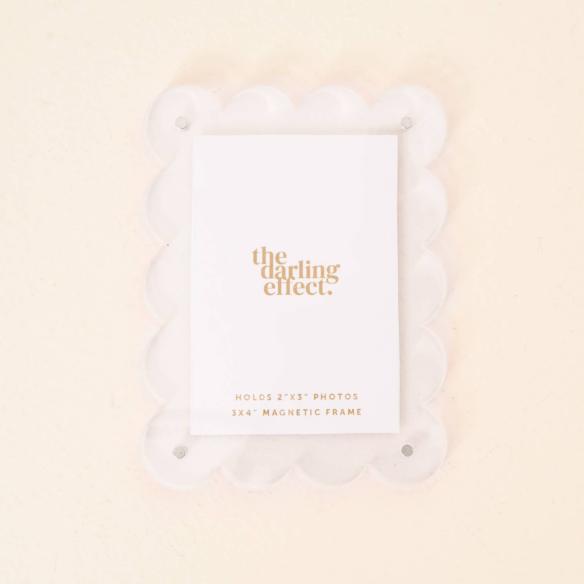 Mini Acrylic Picture Frame Magnet-Clear