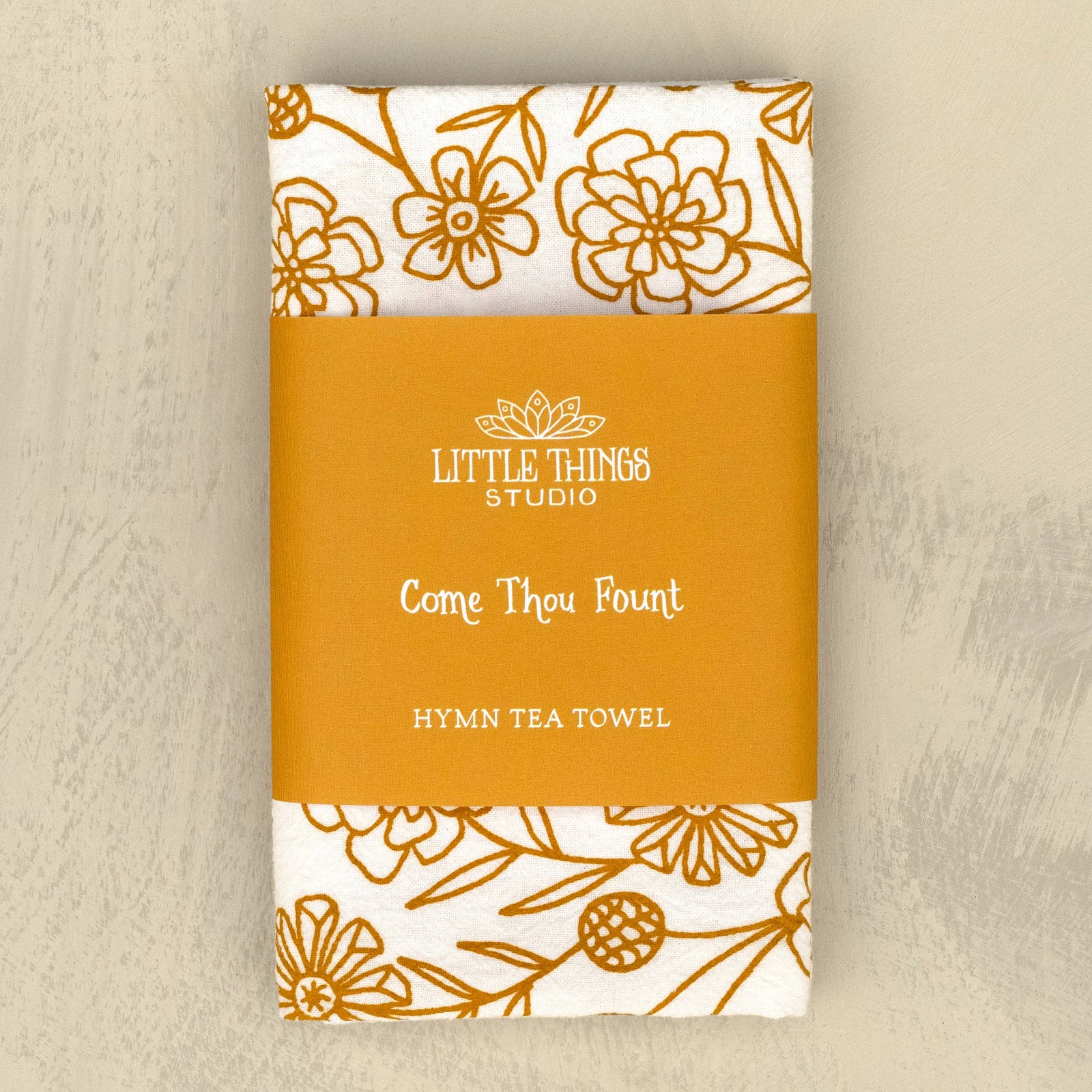 Come Thou Fount Hymn Tea Towel