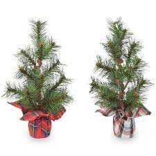 Plaid Tree Place Card Holder