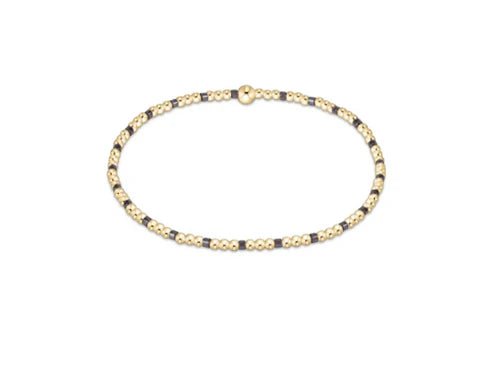 Hope Sincerity 2mm Bead Bracelet - Taupe with a Twist