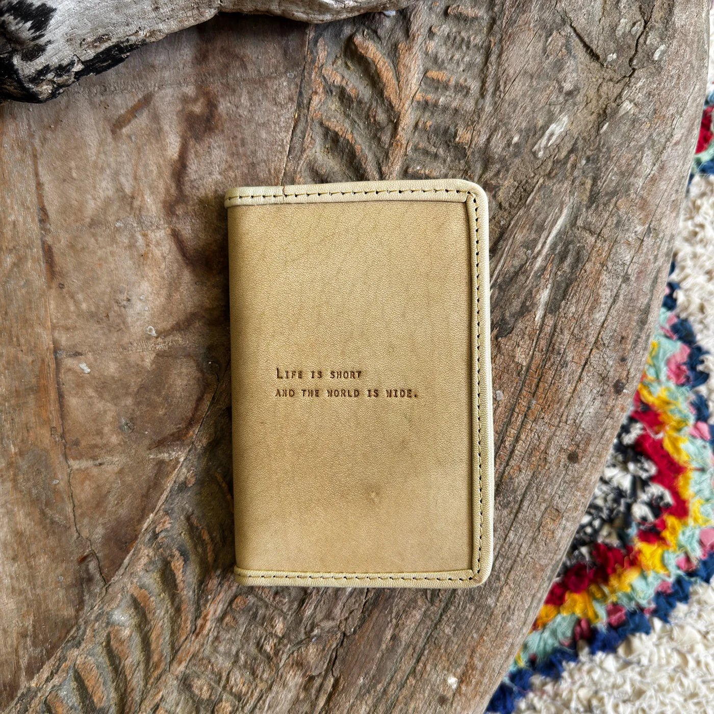 Honey Passport Cover - Life is short