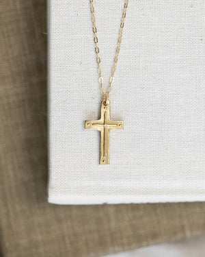 Cross Necklace Titus 3:4-5