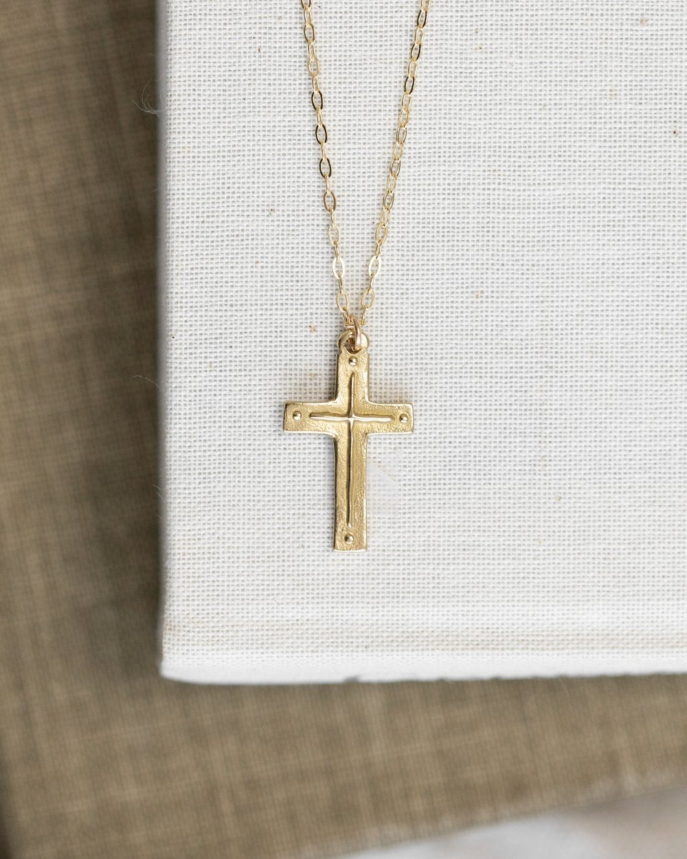 Titus 3:4-5 Cross Necklace