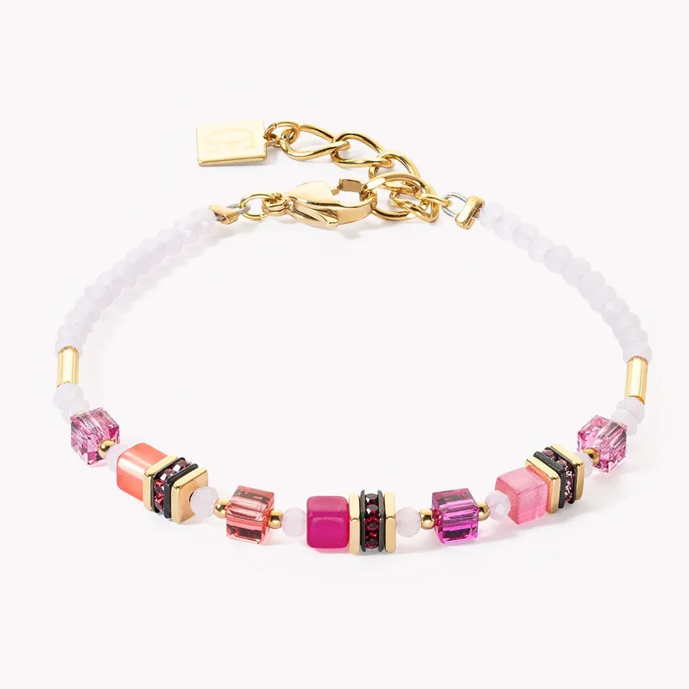 Mini Geocube Bracelet Magenta