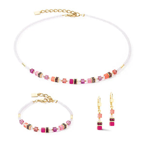 Mini Geocube Bracelet Magenta