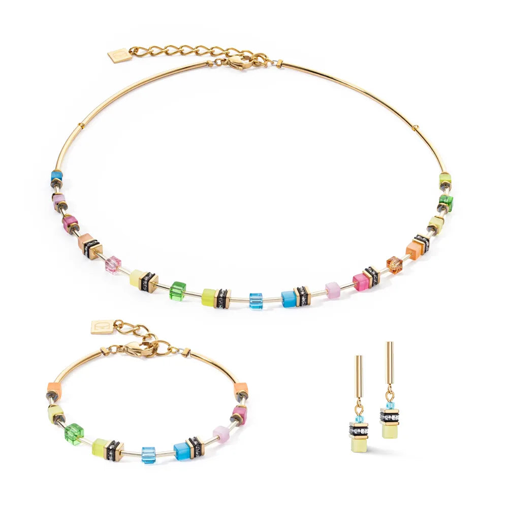 Multicolour Geocube Earrings