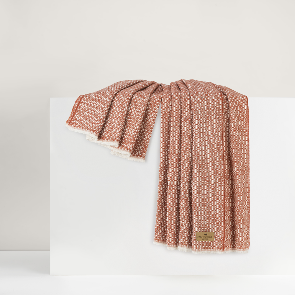 Spicy Orange Hudson Valley Throw