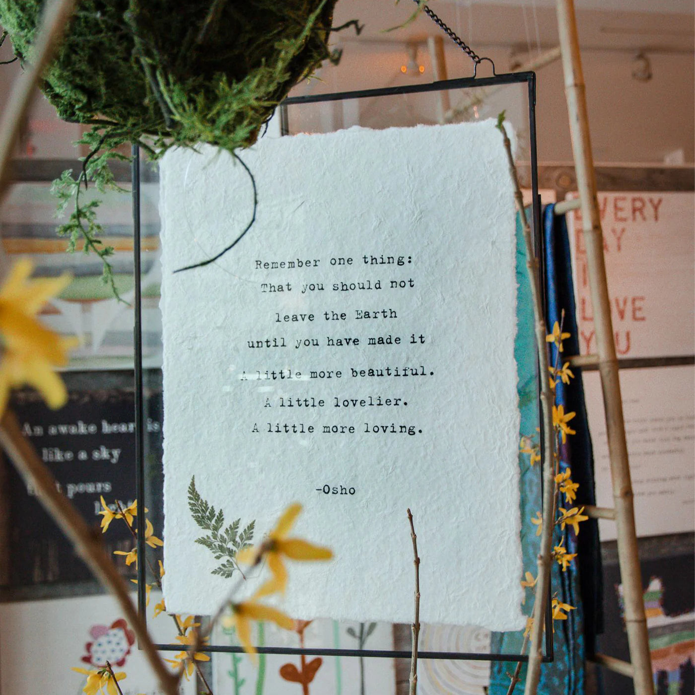 Handmade Paper Print - Today is the right day