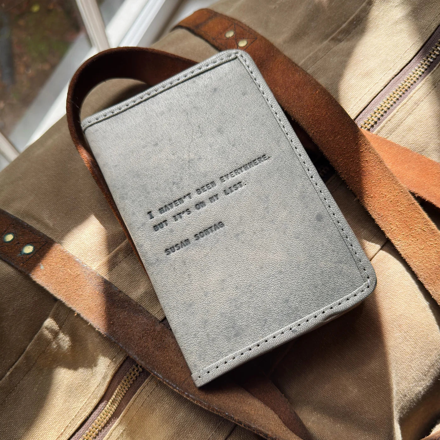Haven't Been Everywhere Leather Passport Cover