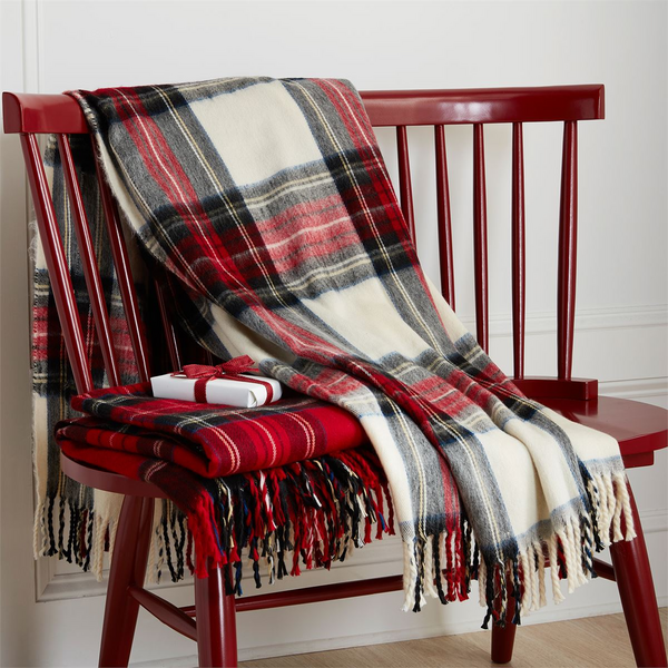 Plaid Throw Blanket