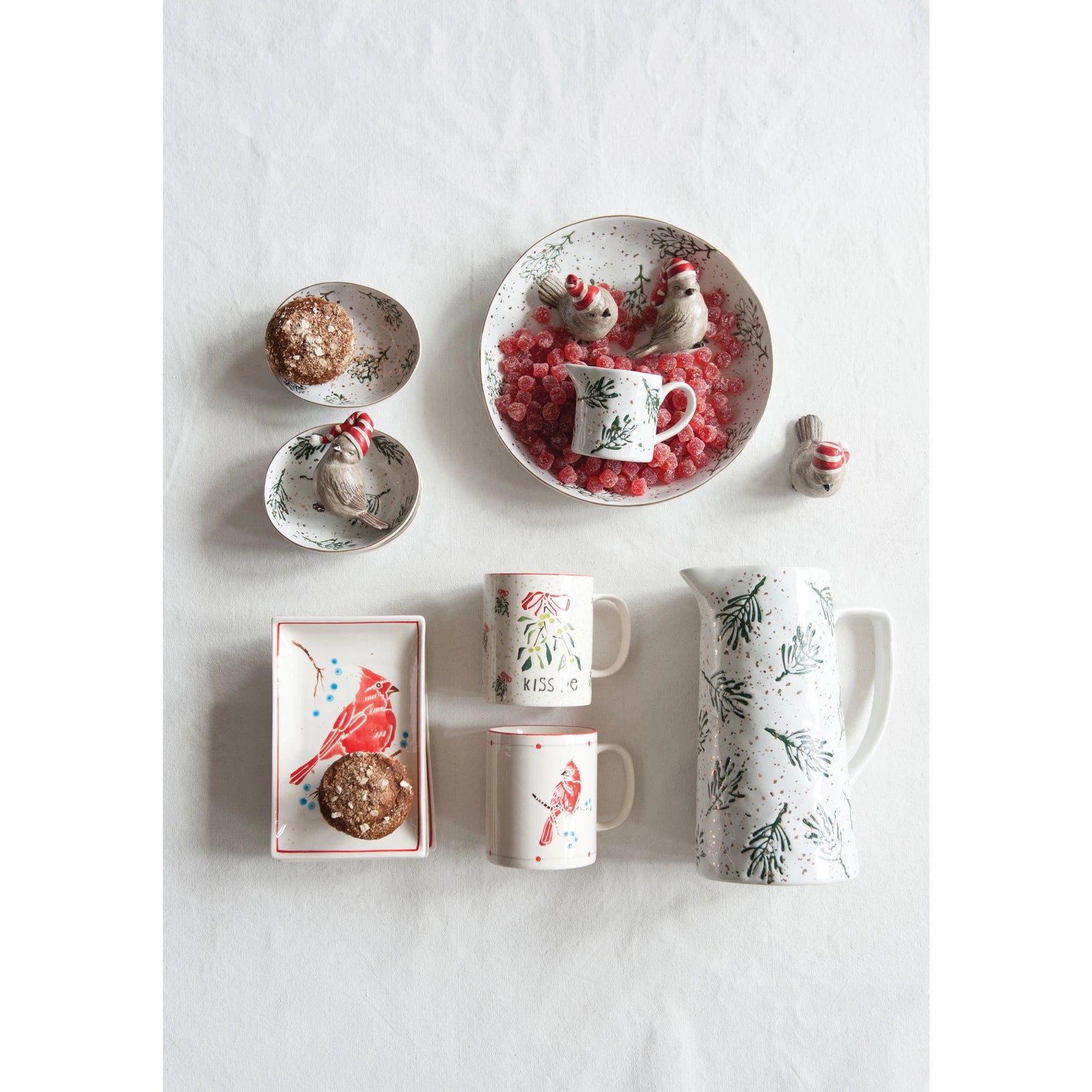 Greenery Stoneware Dish