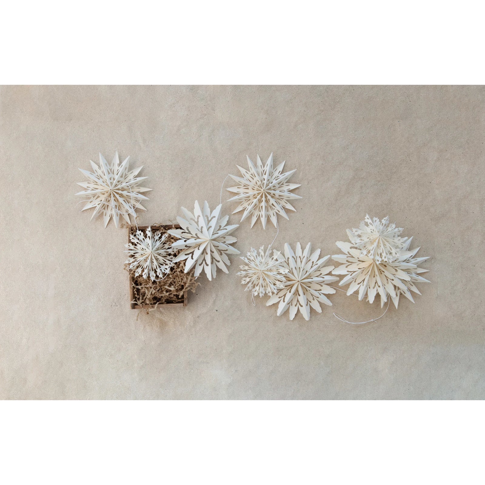 Paper Snowflake Garland