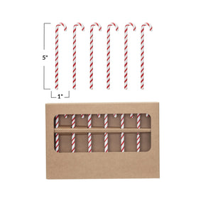 Candy Cane Glass Stir Sticks