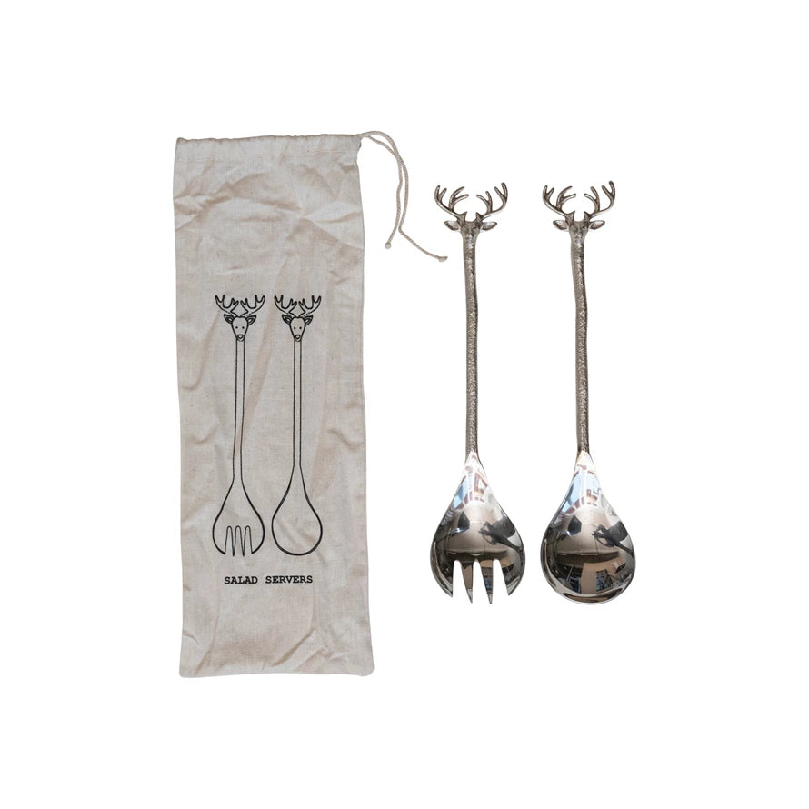 Reindeer salad servers