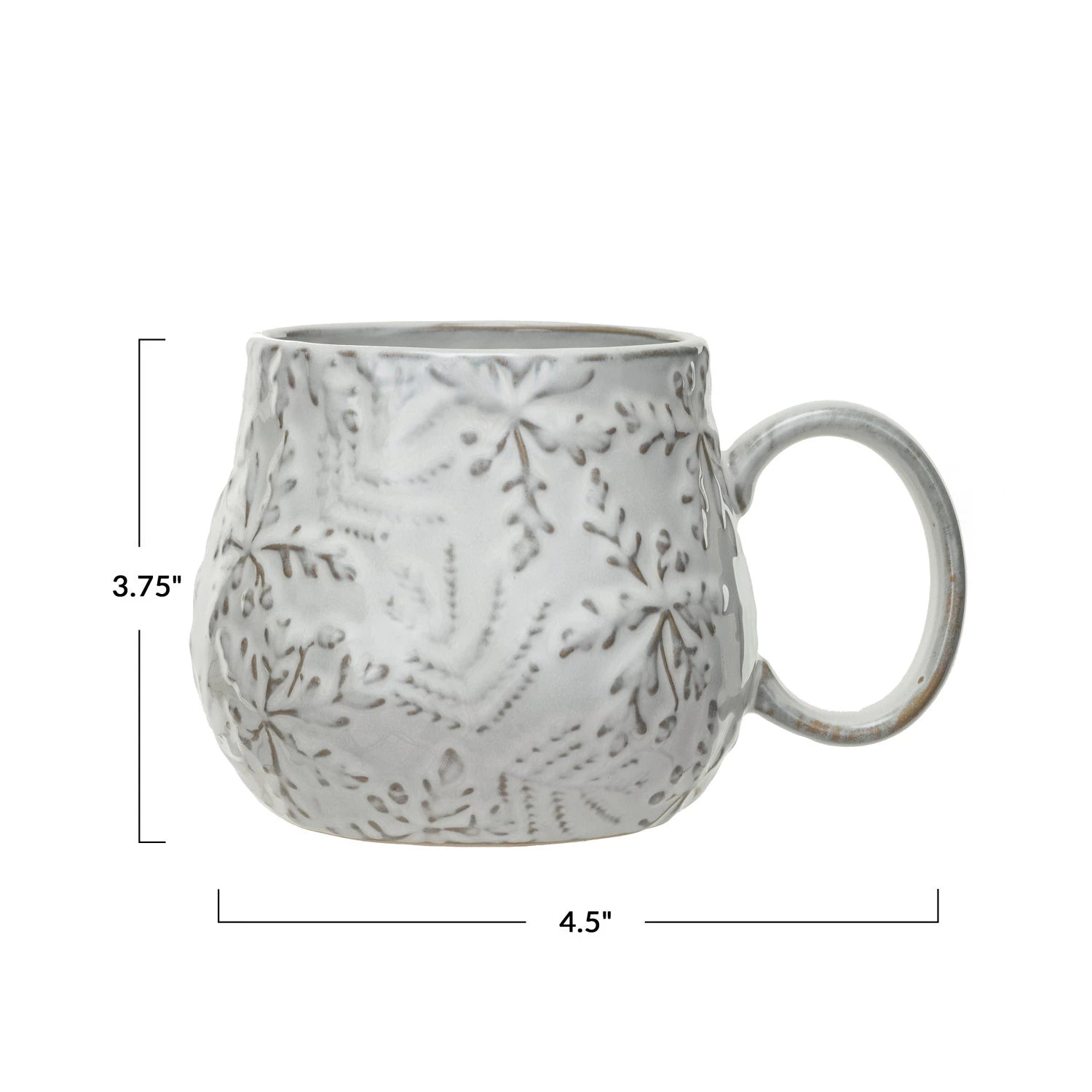 Snowflake Embossed Mug