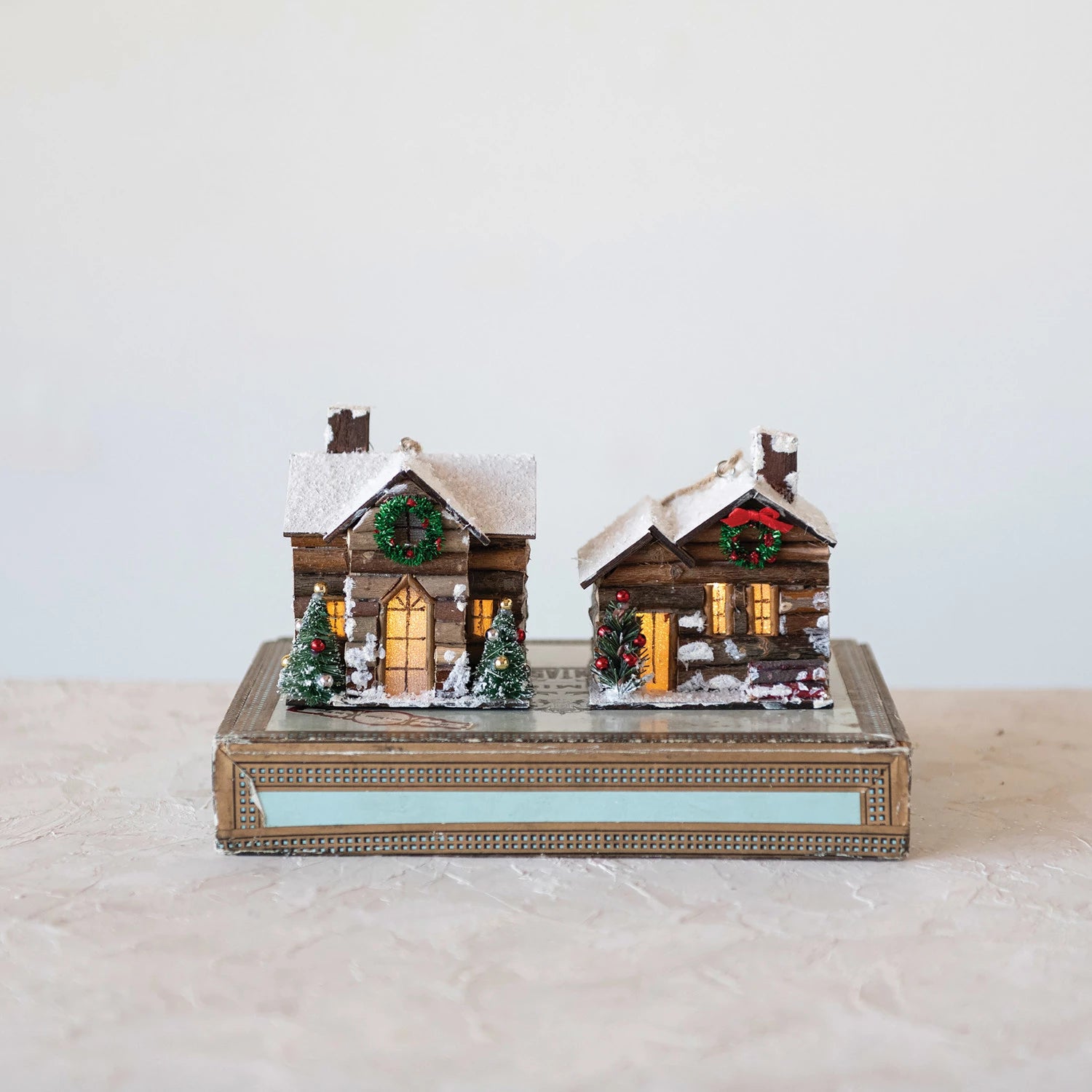 Cabin light up Ornament