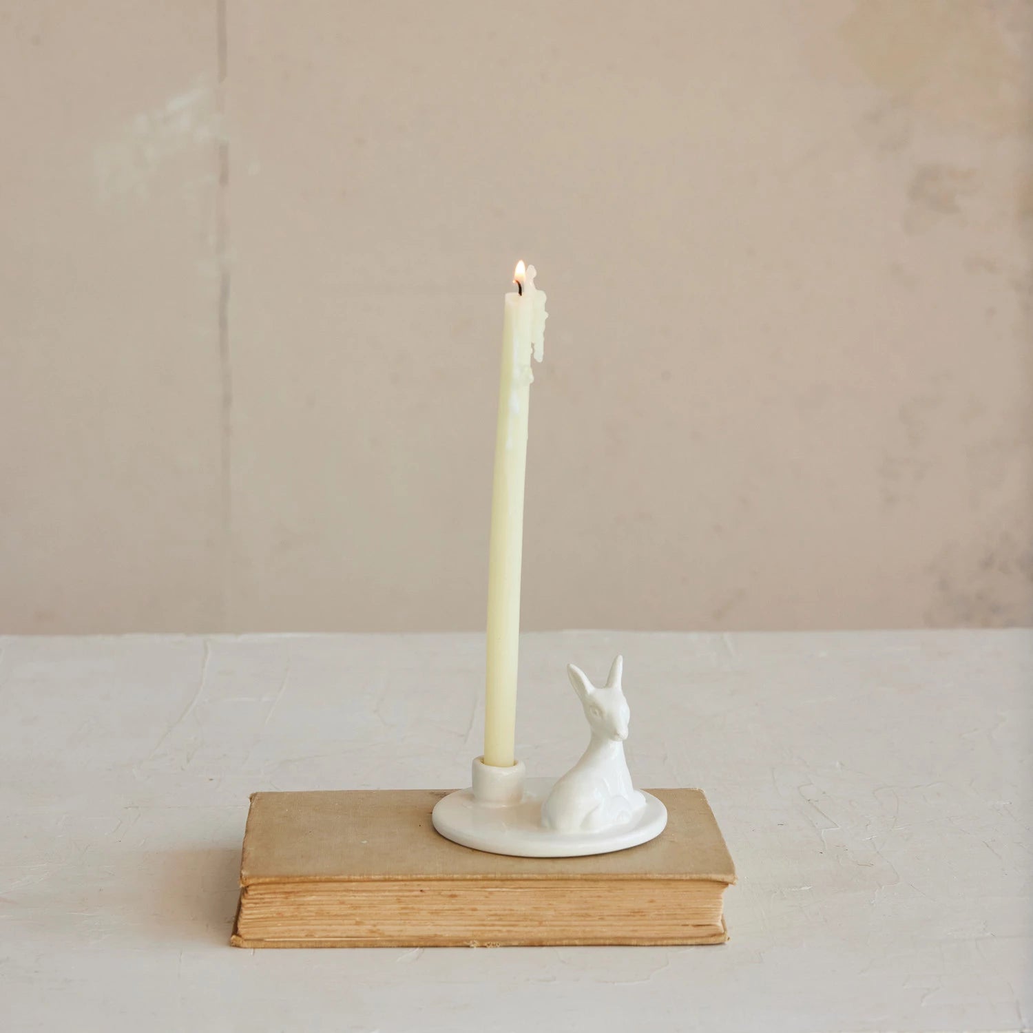 Ceramic Deer Taper Holder