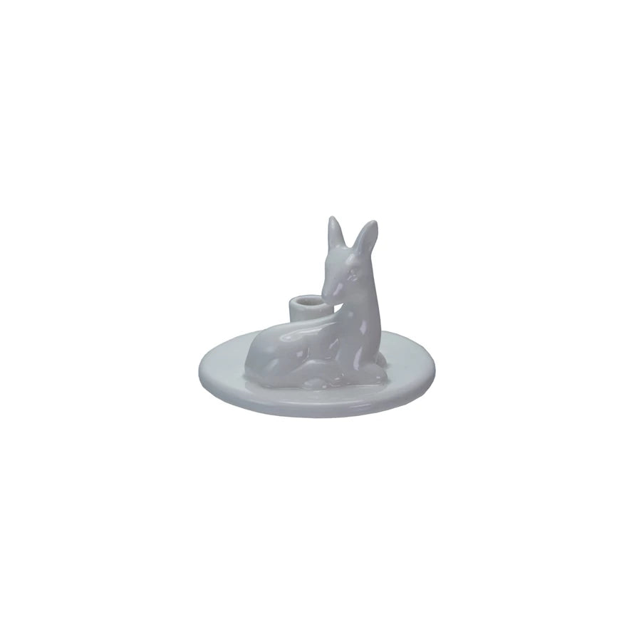 Ceramic Deer Taper Holder