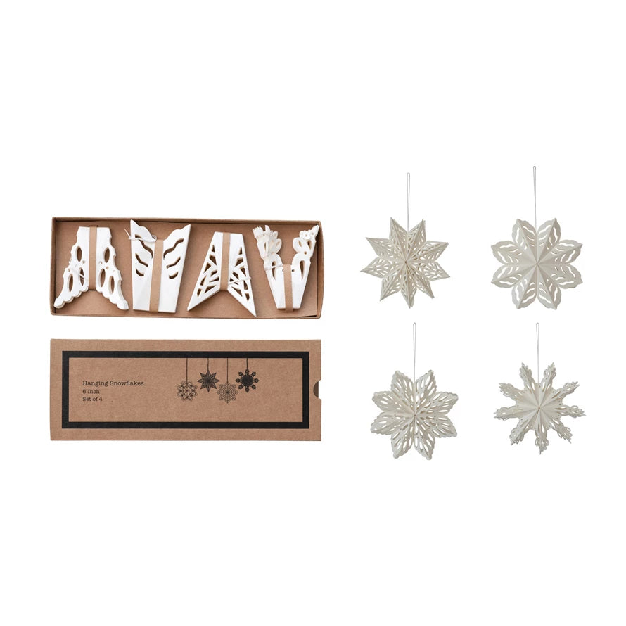 Box of Paper Snowflakes
