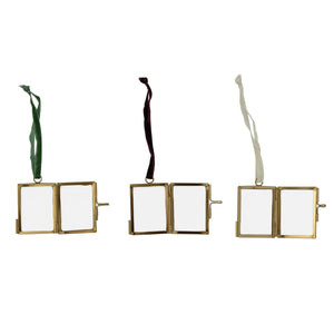 Brass & Glass Photo Frame Ornament