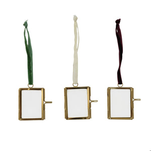 Brass & Glass Photo Frame Ornament