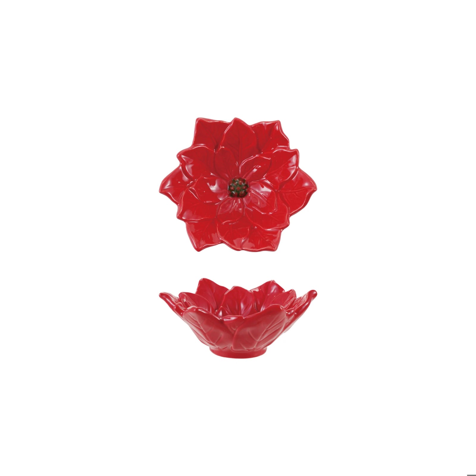 Poinsettia Shaped Dish