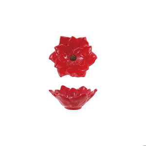 Poinsettia Shaped Dish