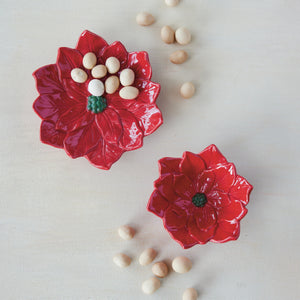 Poinsettia Shaped Plate