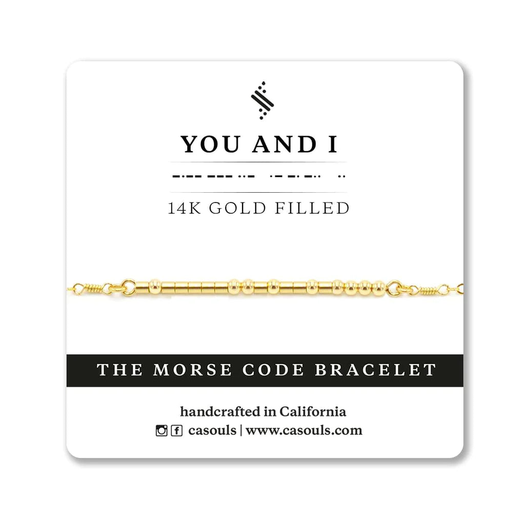 You and I Morse Code Bracelet