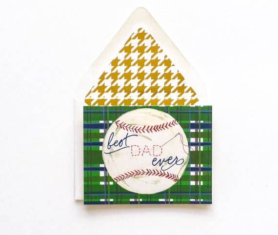 Best Dad Ever Baseball Card