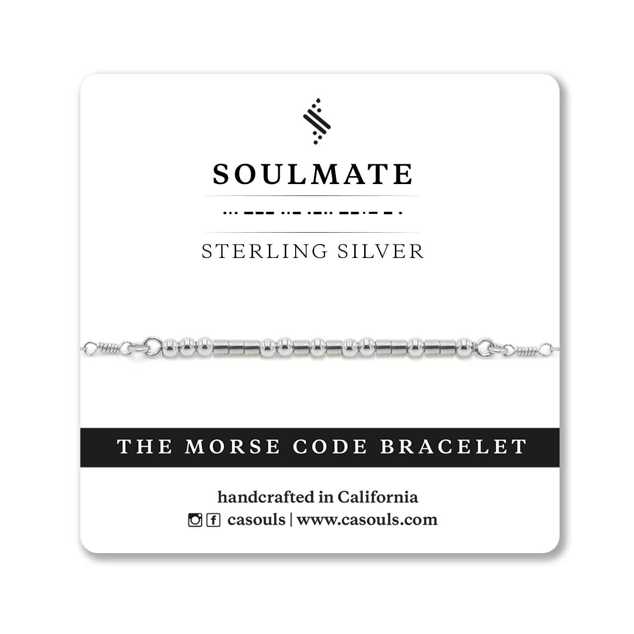 Soulmate Morse Code Bracelet
