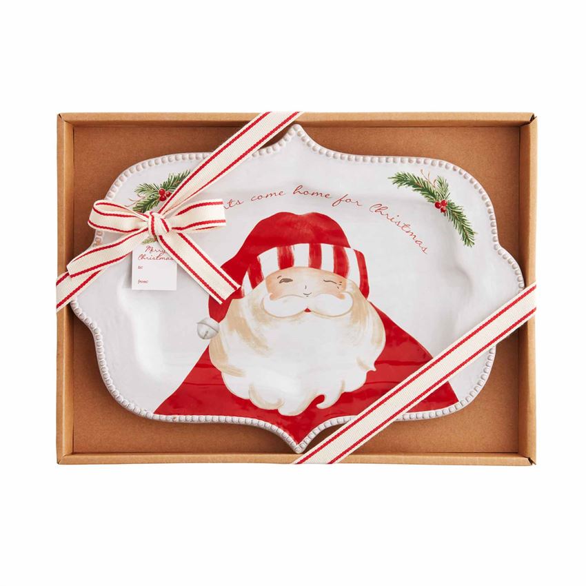 Boxed Santa Plate