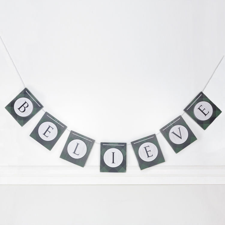 Believe Wood Garland
