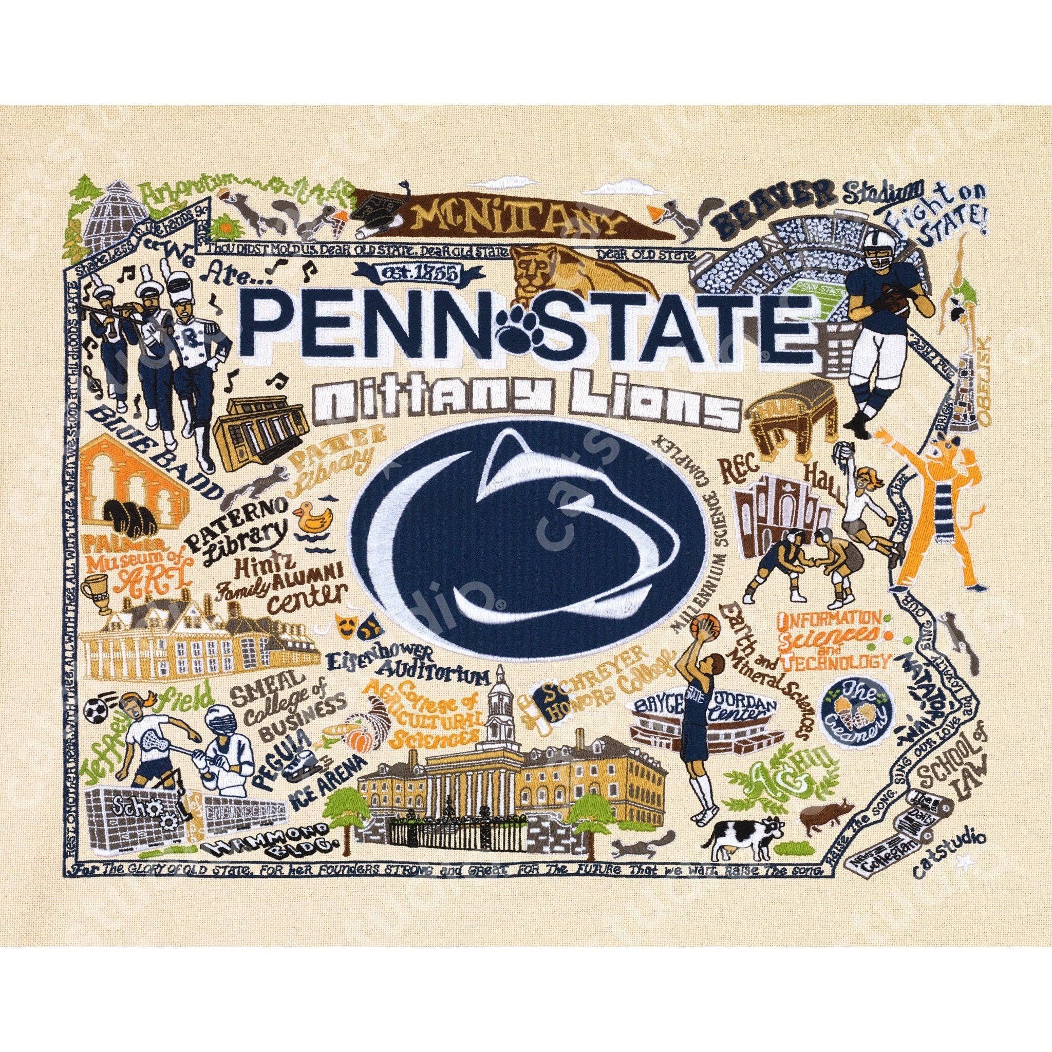 Penn State University Art Print