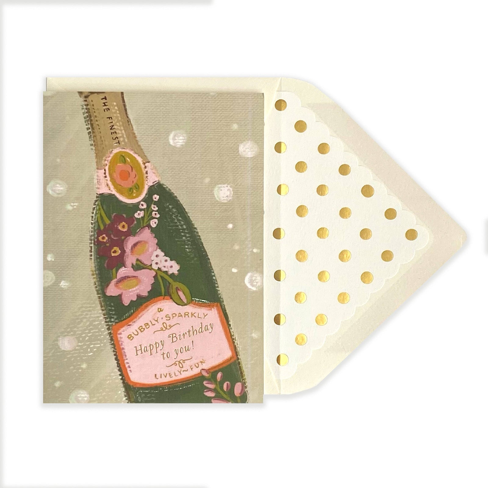 Champagne Birthday Card