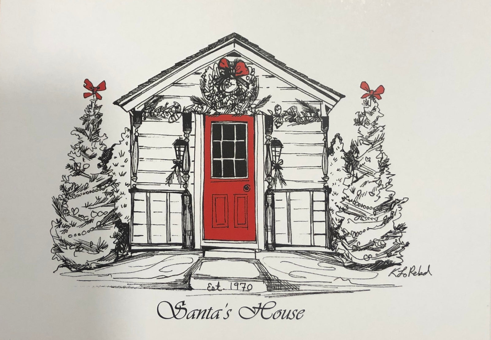 Santa's House Card