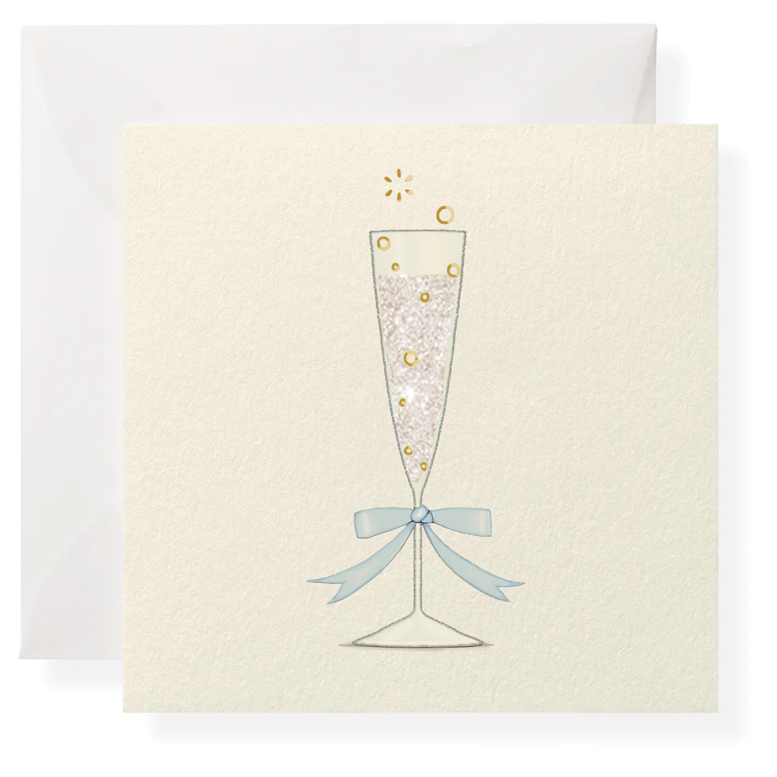Champagne Flute Gift Enclosure Card