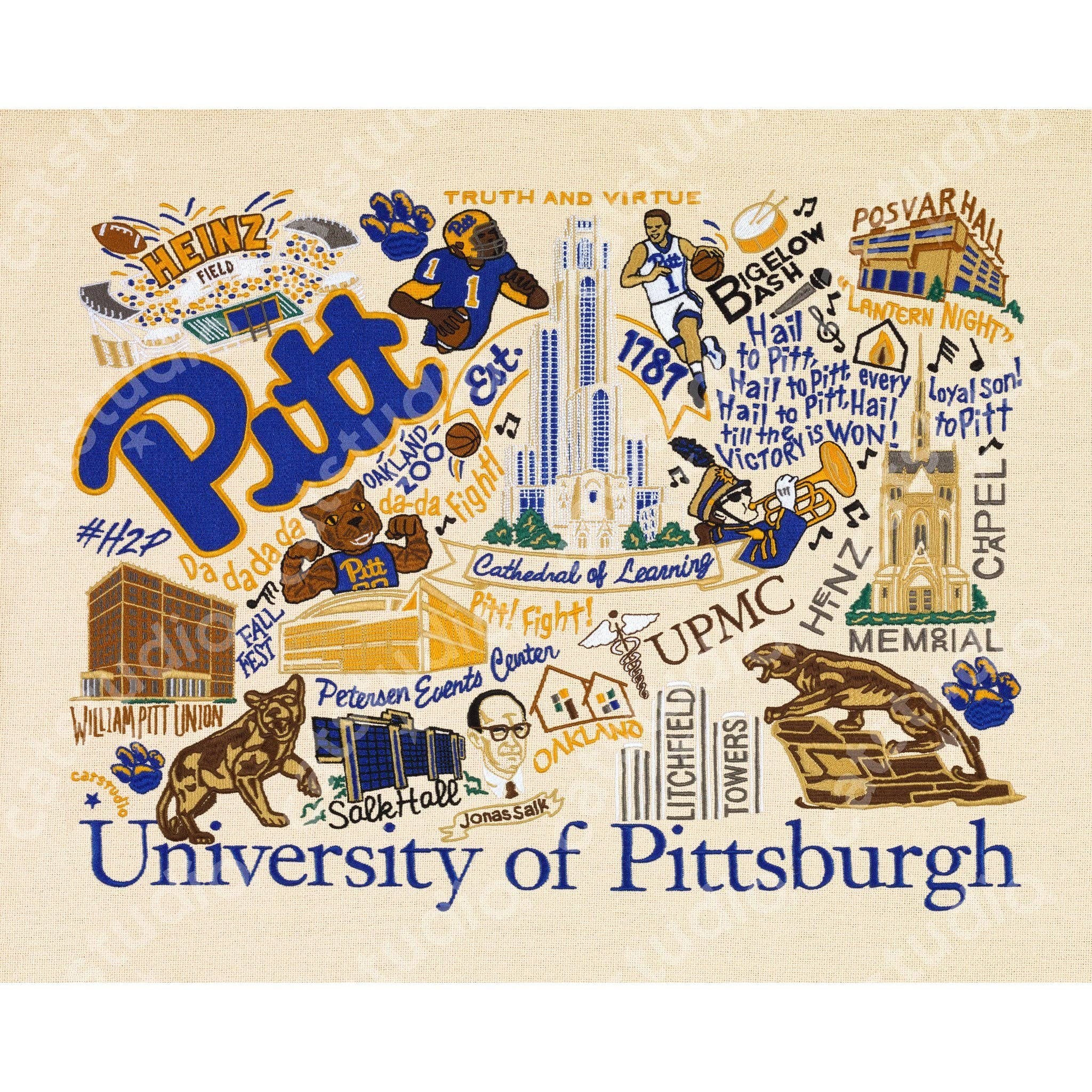 University of Pittsburgh Art Print