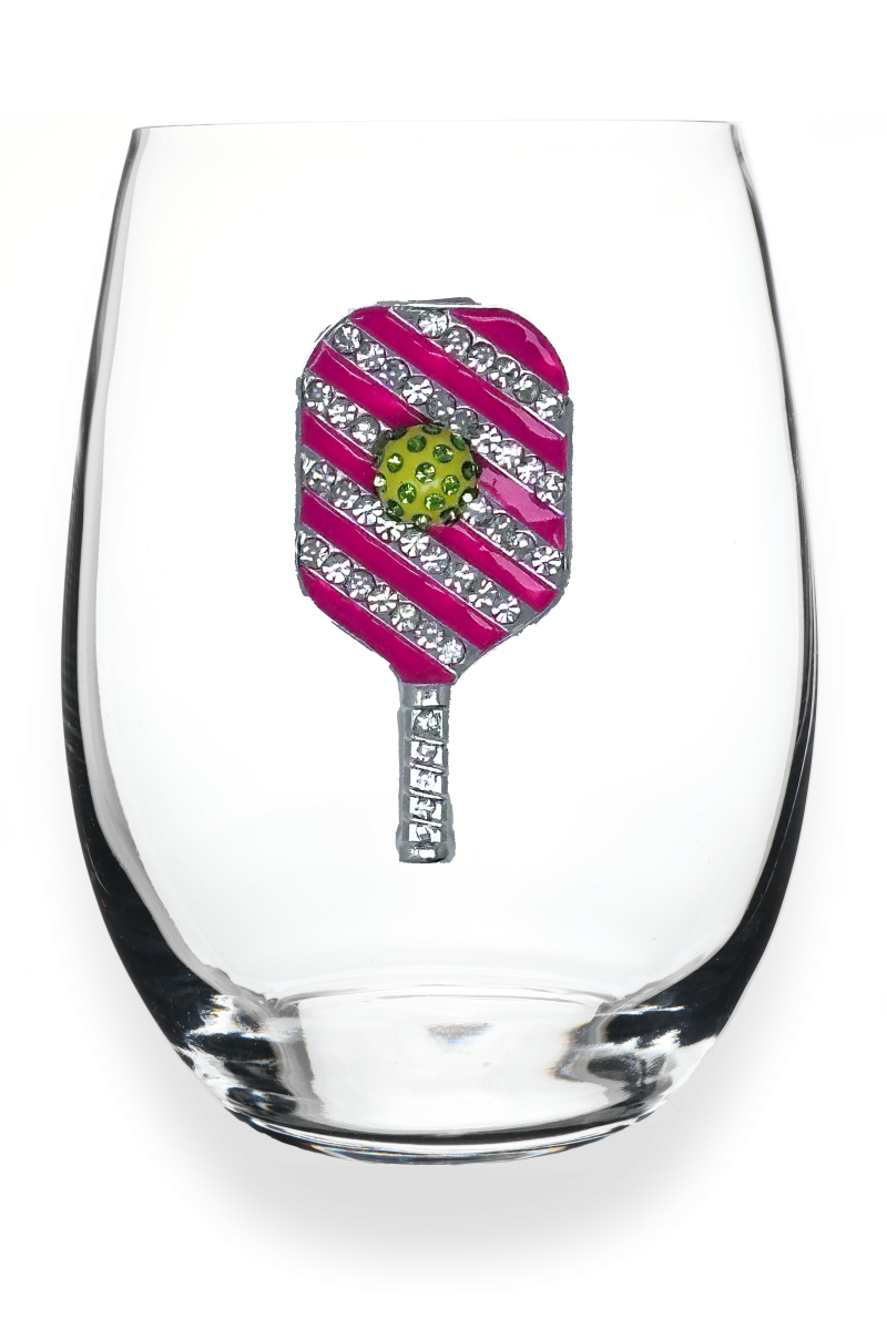 Pickleball Stemless Wine Glass