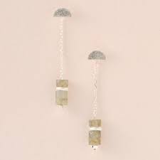 Stone Meteor Thread Earrings