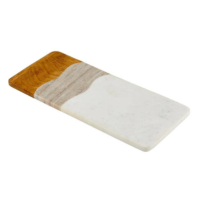 Marble and Wood Serving Board