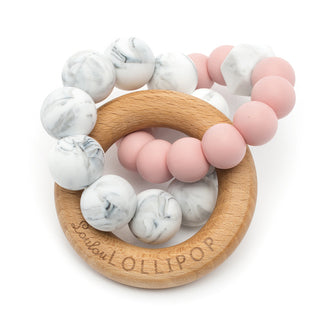Silicone and Wood Ring Teether